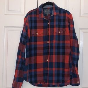 Bonobos Plaid Slim Fit Flannel Shirt, size Large